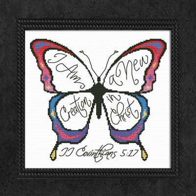 New Creation Butterfly II Corinthians 5:17 Bright Tones